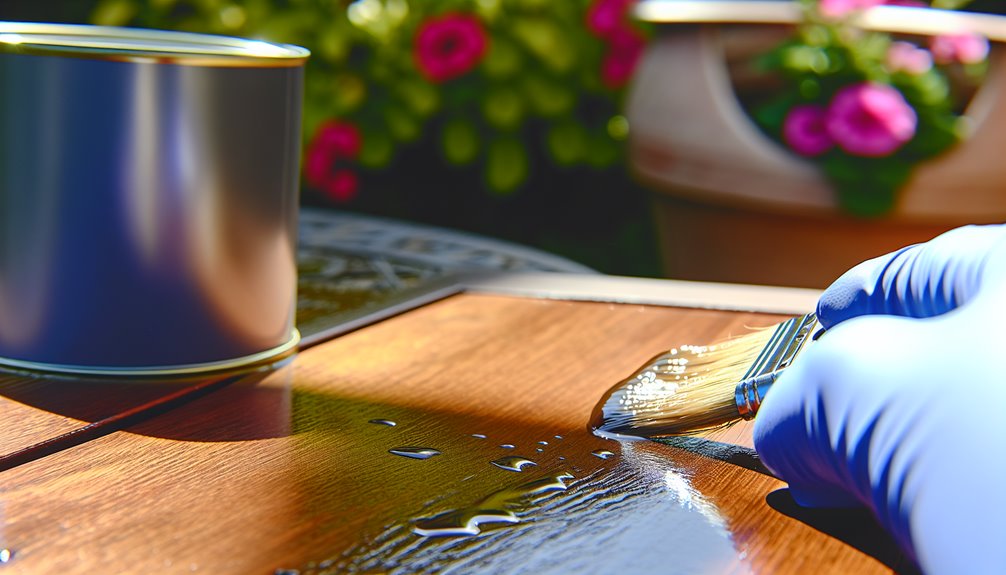 waterproofing outdoor wood furniture