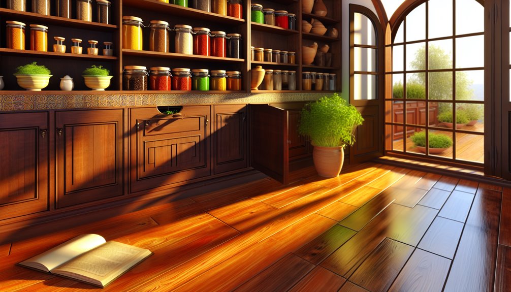 open pantry to kitchen